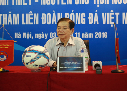 Nguyên Chủ tịch nước Nguyễn Minh Triết: “Bóng đá Việt Nam phải sạch”