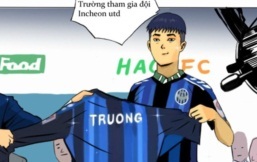 Tuyển thủ Lương Xuân Trường bất ngờ xuất hiện trên truyện tranh trực tuyến của Hàn Quốc