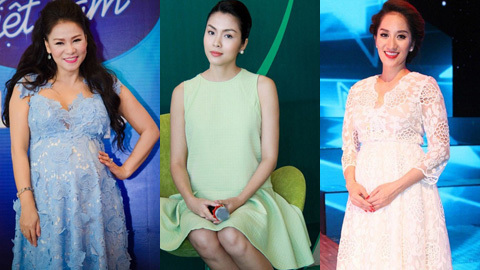 Thu Minh, Khánh Thi, Hà Tăng mang bầu vẫn sang chảnh