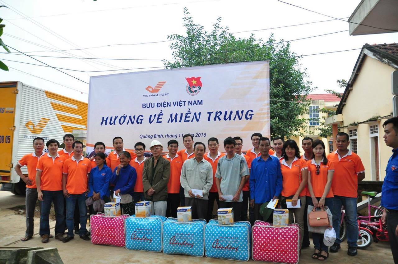 Bưu điện Việt Nam hướng về miền Trung sau lũ