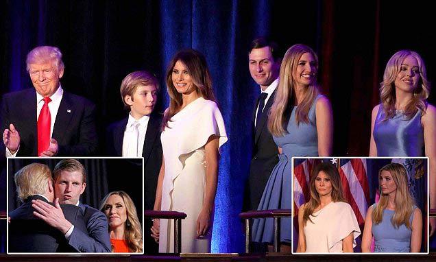 Gia đình Donald Trump rạng rỡ phút vinh quang