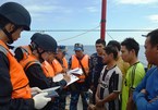 Cảnh sát biển Việt-Trung kiểm tra liên hợp nghề cá vịnh Bắc Bộ