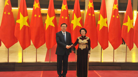Chủ tịch QH Trung Quốc dự khán Quốc hội Việt Nam