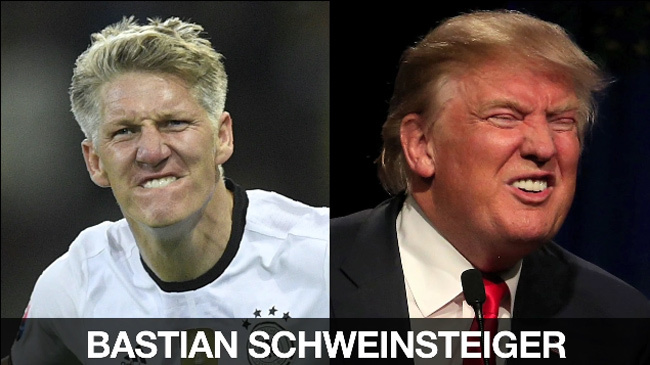 Điểm mặt 8 sao túc cầu giống tân Tổng thống Mỹ, Donald Trump