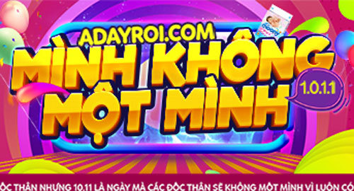 Ngày lễ độc thân 10/11: Khuyến mại ‘Mình không một mình’