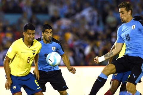 Video bàn thắng Uruguay 2-1 Ecuador
