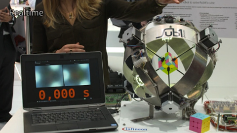 Robot xếp rubik nhanh chóng mặt, phá kỷ lục thế giới