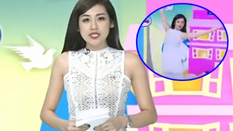 Á hậu Dương Tú Anh gặp sự cố truyền hình