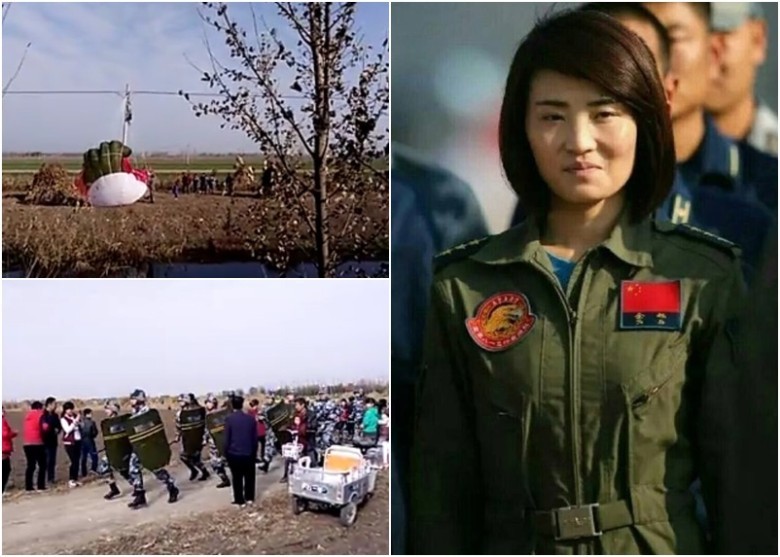 Chiến cơ TQ rơi, nữ phi công tử nạn