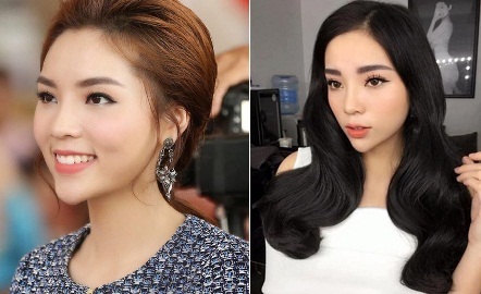 Kỳ Duyên khác lạ với chiếc cằm ngày càng nhọn