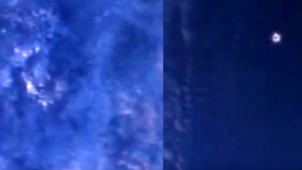 UFO bí ẩn biến mất trong mây, hình ảnh chụp từ ISS