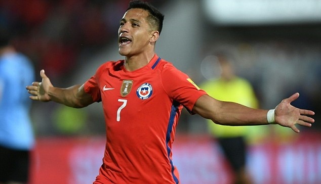 Sanchez lập cú đúp, Chile ngược dòng hạ Uruguay