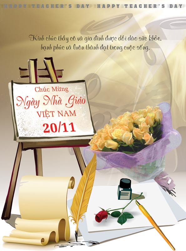 Thiệp chúc mừng ngày Nhà giáo Việt Nam 2011