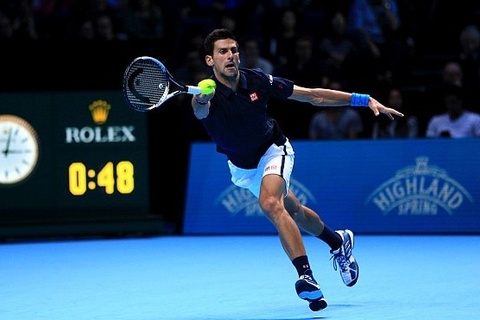 Novak Djokovic 2-0 David Goffin