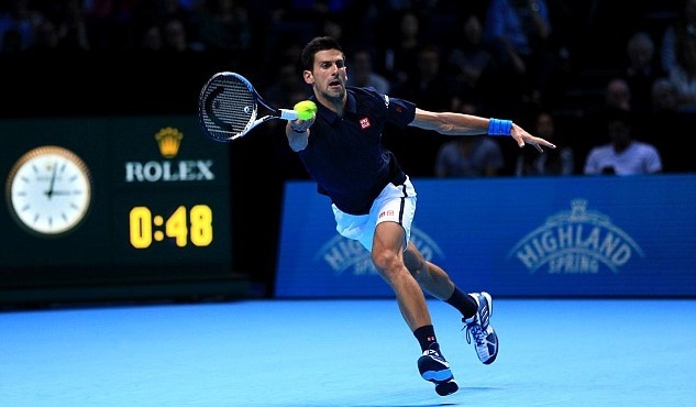 Novak Djokovic 2-0 David Goffin