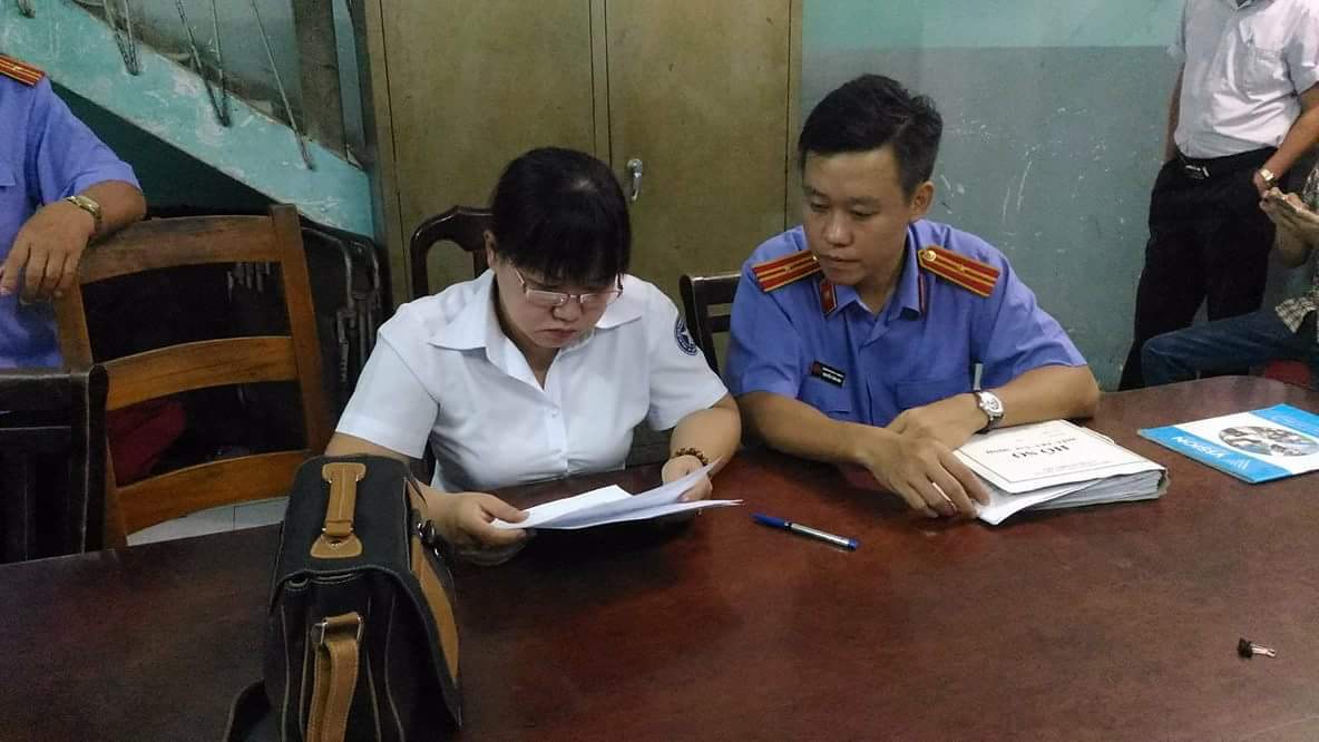 Bắt nguyên cán bộ thi hành án quận 3-TPHCM