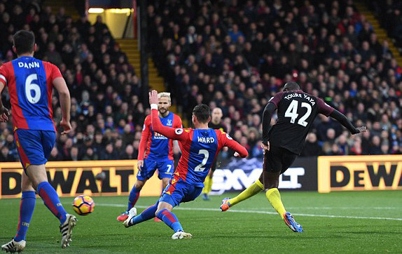 Video bàn thắng Crystal Palace 1-2 Man City