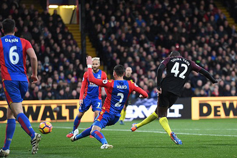 Video bàn thắng Crystal Palace 1-2 Man City