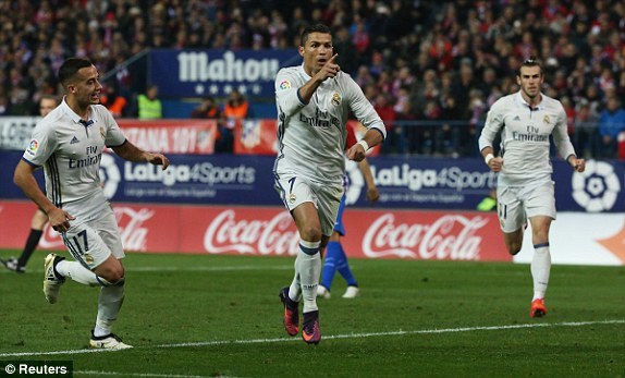 Video bàn thắng Atletico Madrid 0-3 Real Madrid