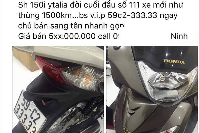 Một xe máy Honda SH đời cũ đổi được hai 