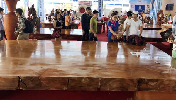 Cặp phản gỗ 'hoàng gia' lớn nhất Việt Nam giá 5,5 tỷ