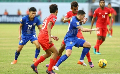 Video bàn thắng Thái Lan 1-0 Singapore