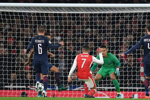 Video bàn thắng Arsenal 2-2 PSG