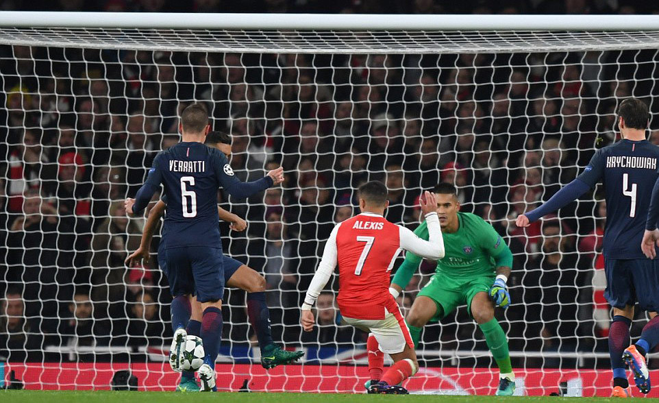 Video bàn thắng Arsenal 2-2 PSG