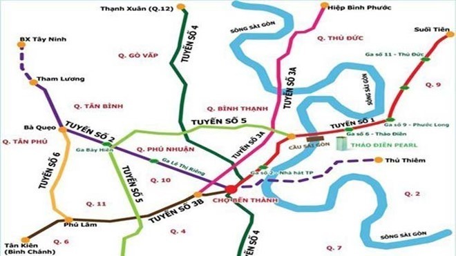 Đầu tư tuyến metro số 5 ở Sài Gòn cần gần 3,7 tỷ USD