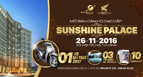 Cất nóc mới mở bán: Sunshine Palace ‘bung hàng’