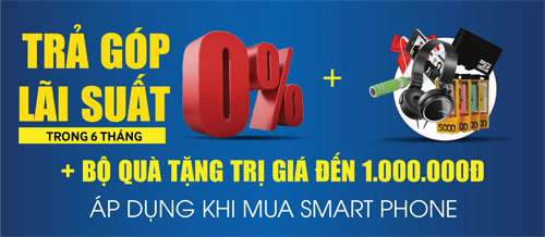 Trả góp 0% khi mua smartphone của Samsung tại Trần Anh