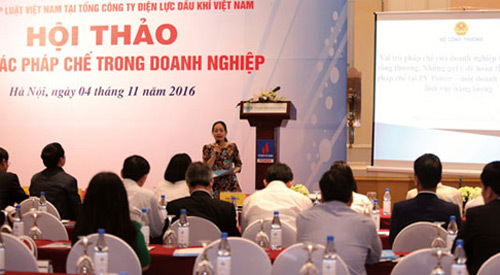 Nhân viên PVN học xây dựng, thi hành và bảo vệ pháp luật