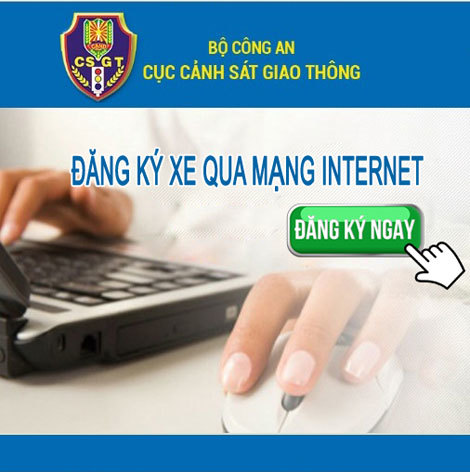 Thí điểm đăng ký xe qua mạng internet