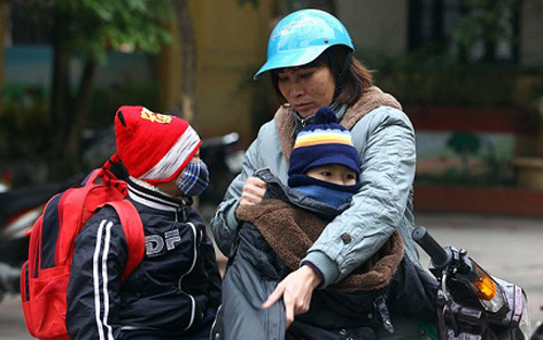 Thêm khí lạnh: Hà Nội rét 12 độ, miền Trung mưa to