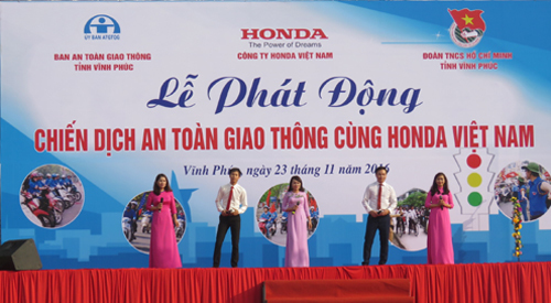 Chiến dịch ATGT rầm rộ diễn ra tại Vĩnh Phúc
