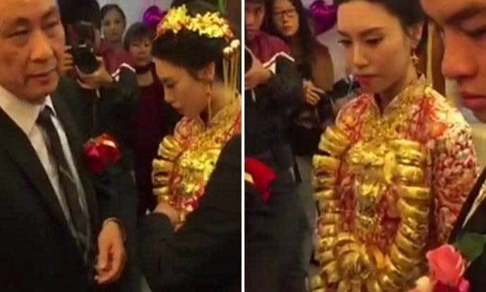 Đại gia tặng vợ trẻ 20 kg vàng làm quà cưới
