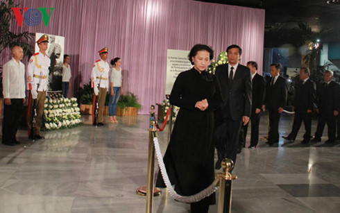 Chủ tịch QH viếng lãnh tụ Cuba Fidel Castro