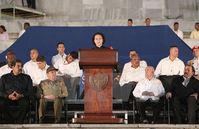Chủ tịch QH phát biểu tại lễ tưởng niệm lãnh tụ Fidel Castro