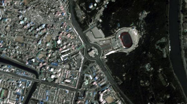 Hình ảnh cực hiếm về Bình Nhưỡng nhìn từ vũ trụ