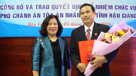 Hậu Giang có nhân sự mới