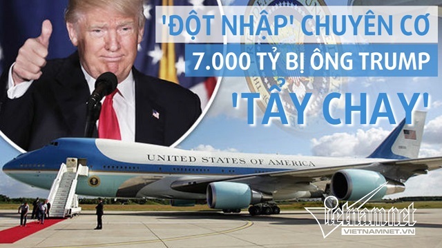 “Đột nhập” phi cơ 7 nghìn tỷ bị Trump tẩy chay