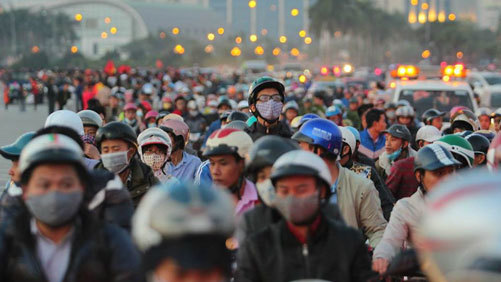 Tắc đường Mỹ Đình