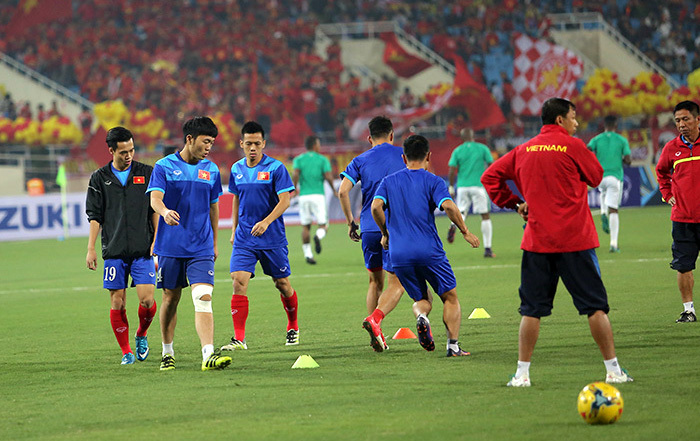 ĐTVN tập trước trận