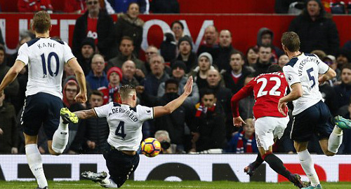 Video bàn thắng MU 1-0 Tottenham