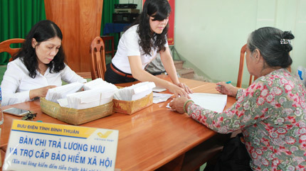 Hiệu quả từ dịch vụ chi trả qua bưu điện