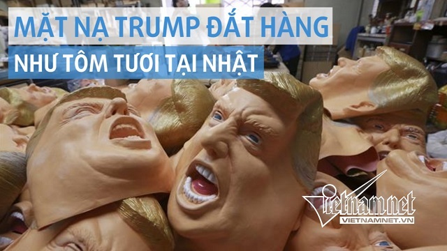 Mặt nạ Trump vẫn đắt hàng ‘như tôm tươi’