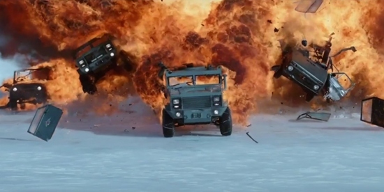 Ngắm cảnh hành động mãn nhãn trong 'Fast and Furious 8'