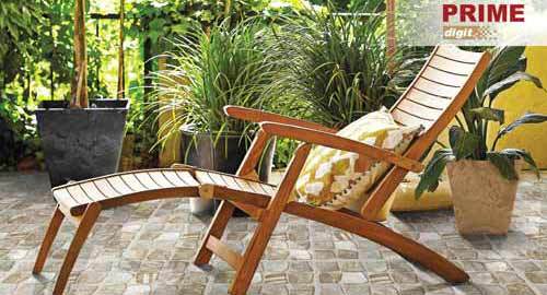 Tạo sắc thái riêng cho sân vườn với gạch ceramic