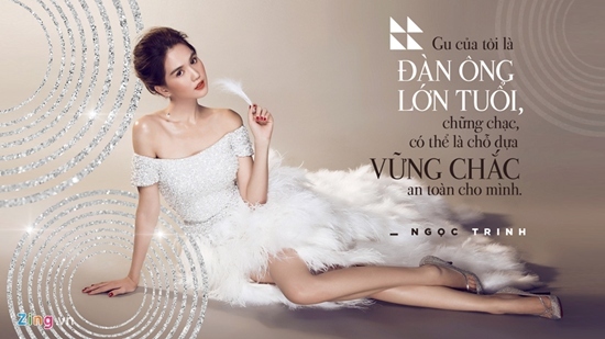 Phát ngôn của Ngọc Trinh về chuyện tình với đại gia lớn tuổi