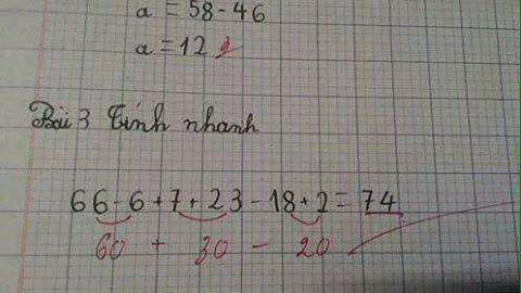 Phép toán 'cô sai hay trò sai' khiến các mẹ tranh cãi kịch liệt